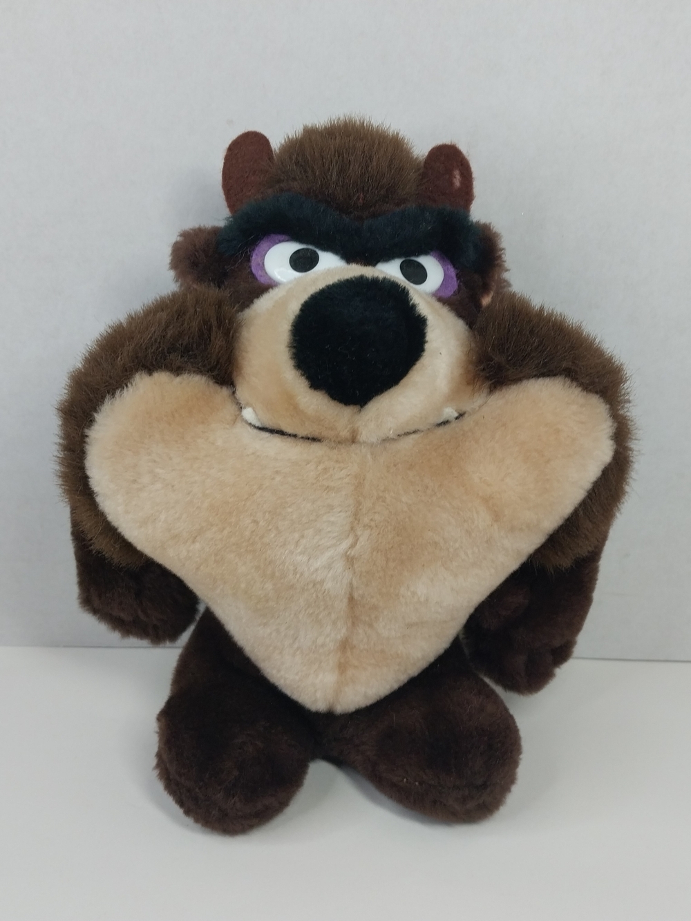 Looney Tunes Taz Tazmanian Devil Stuffed Plush 8" Warner Bros 1992 Vintage